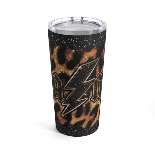 'Mama' Lightening Strike/ Leopard, Stainless Steel Tumbler 20oz Cup