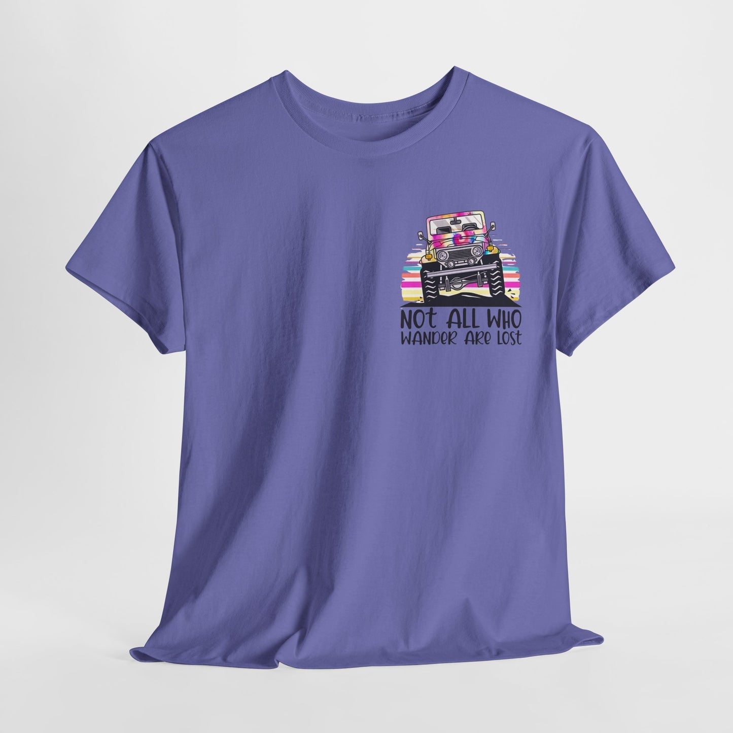 Woman's Jeep T-Shirt, "Not All Who Wonder Are Lost" Tee, New