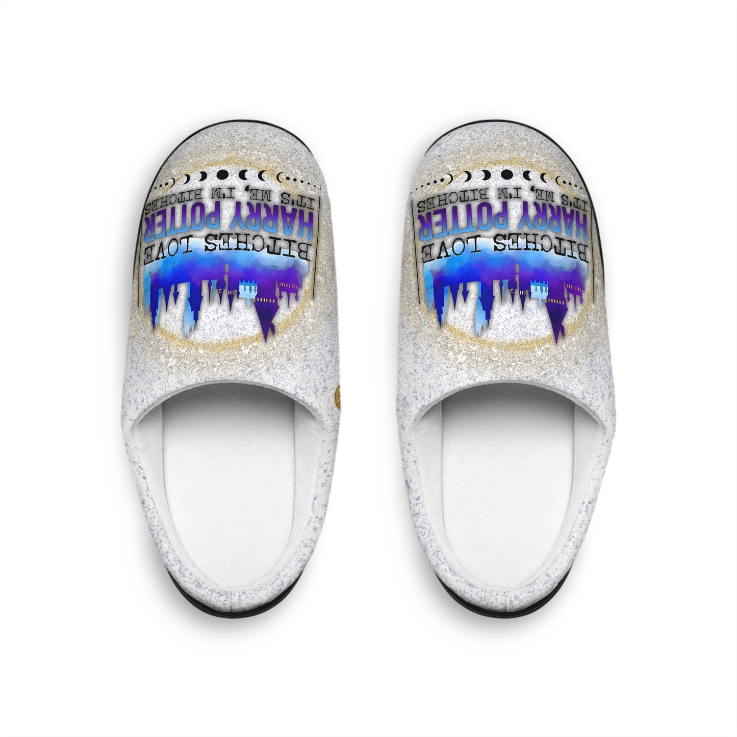 Harry Potter, "B****** Love HP" Funny Women's Indoor Slippers/ House Shoes