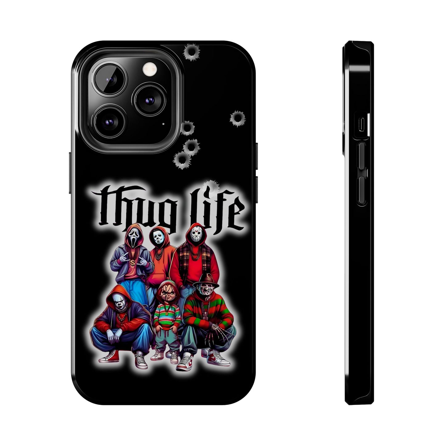 Apple iPhone, Tough Phone Case (11-15 Pro Max), Halloween, "Thug Life"