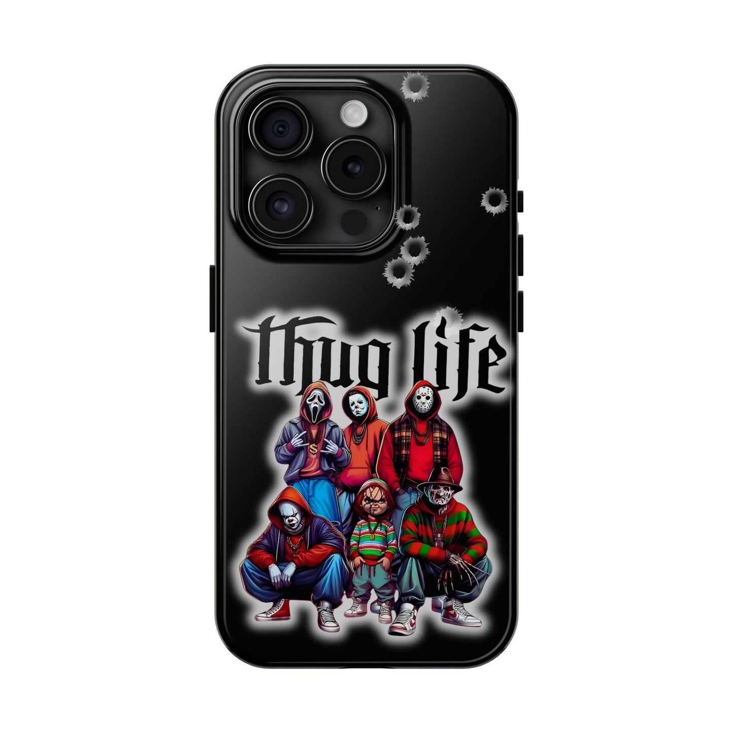 Apple iPhone, Tough Phone Case (11-15 Pro Max), Halloween, "Thug Life"