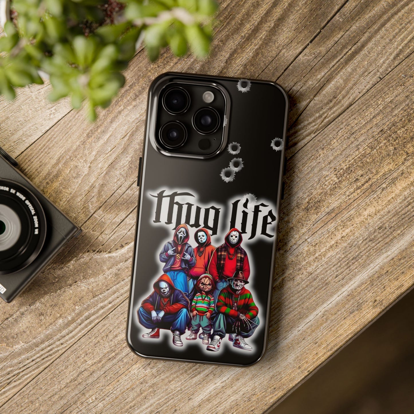 Apple iPhone, Tough Phone Case (11-15 Pro Max), Halloween, "Thug Life"