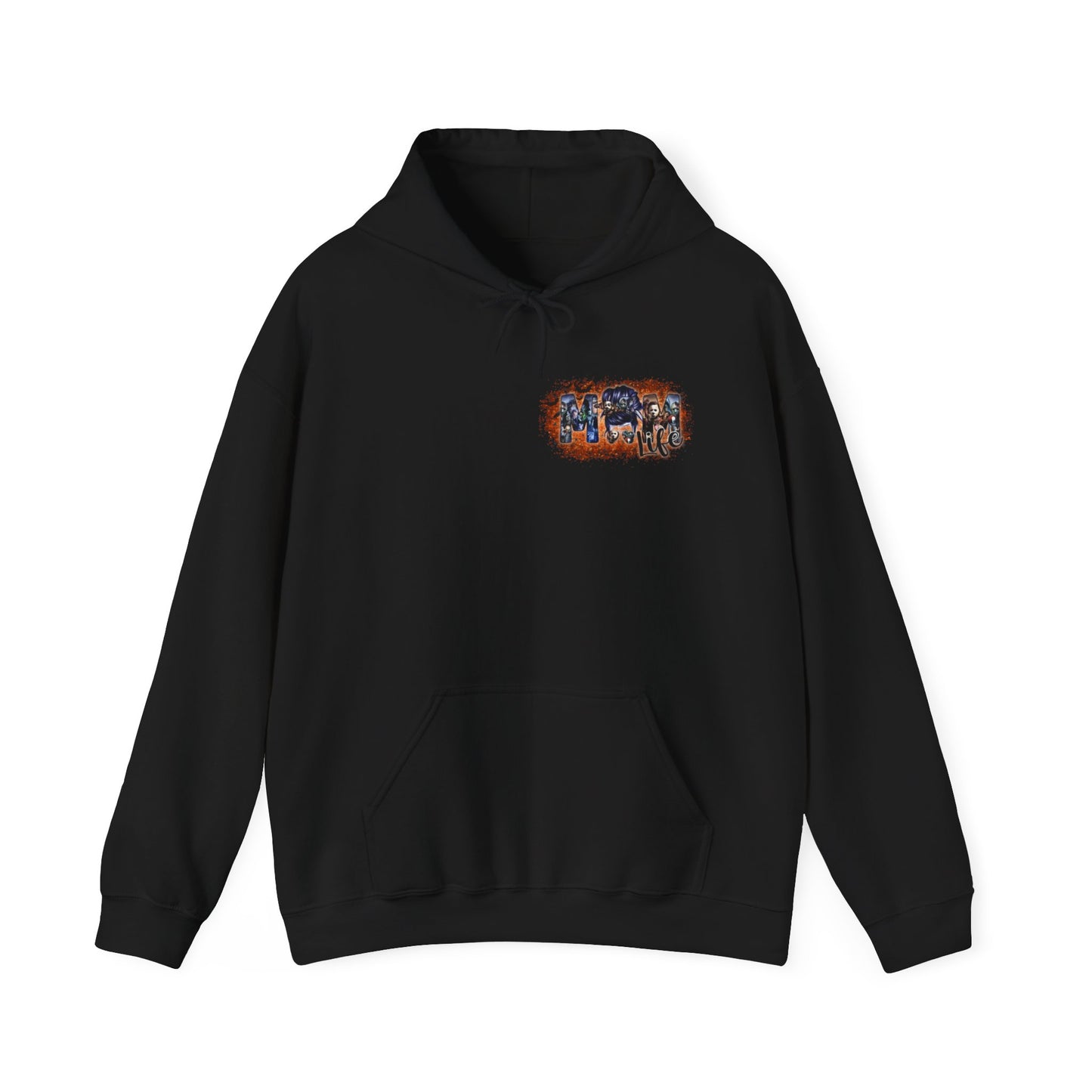 "Mom Life" Hoodie, Halloween Characters, Heavy Blend Hooded Sweatshirt