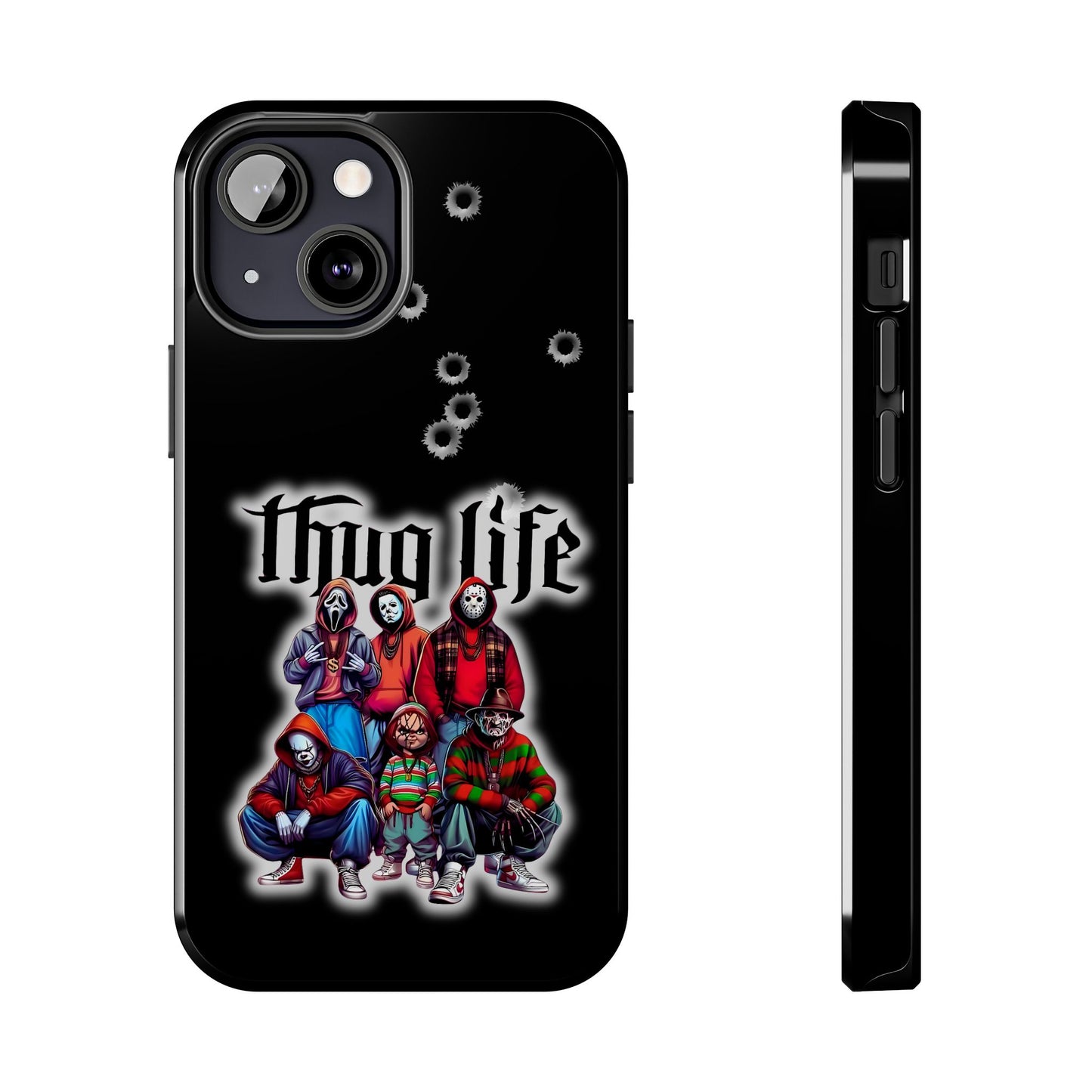 Apple iPhone, Tough Phone Case (11-15 Pro Max), Halloween, "Thug Life"