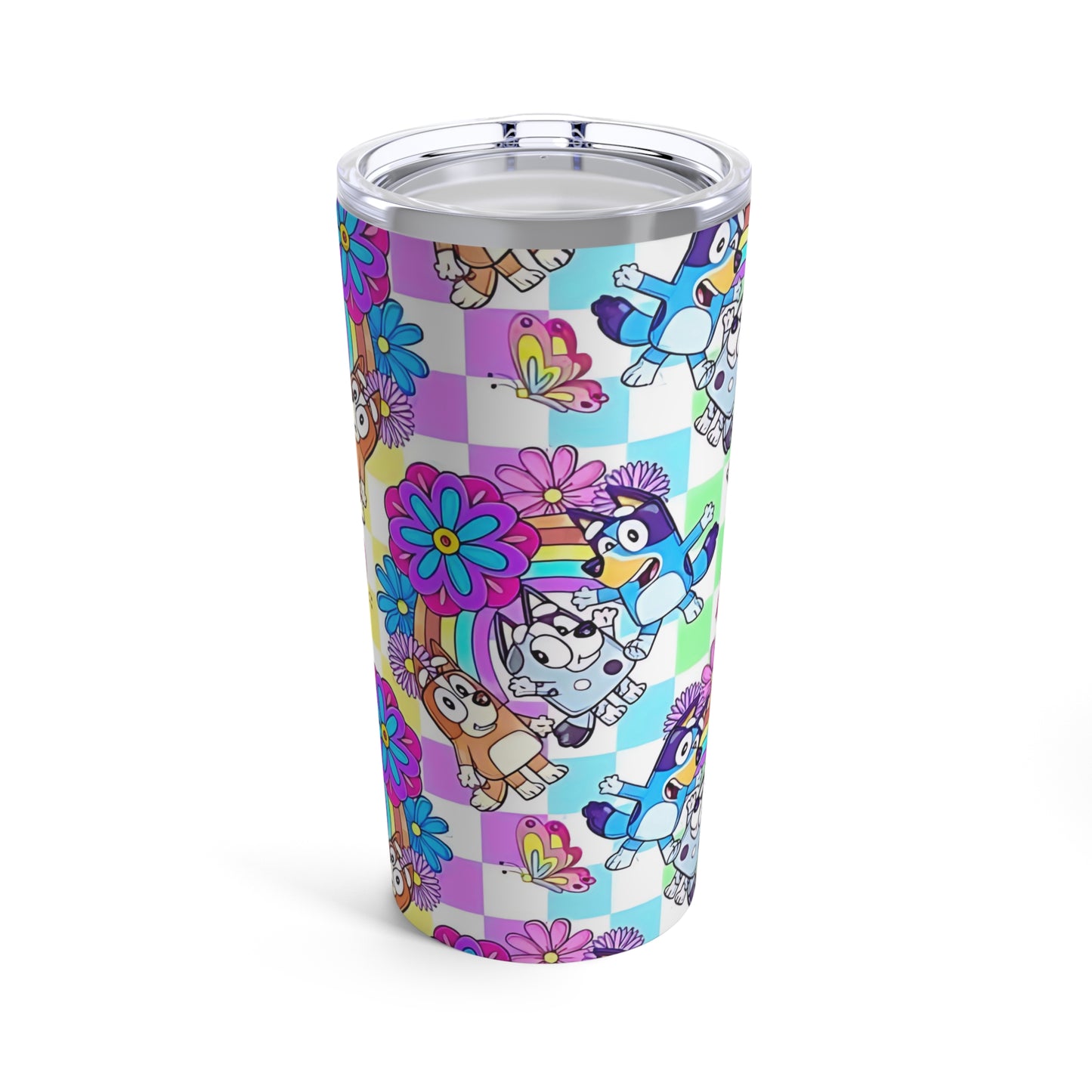 Stainless Steel Tumbler 20oz, Bluey Cartoon