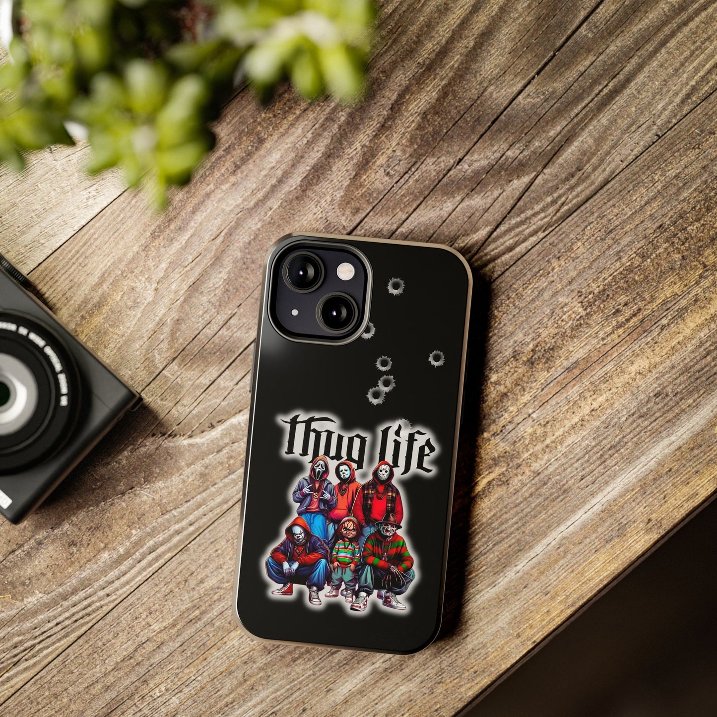 Apple iPhone, Tough Phone Case (11-15 Pro Max), Halloween, "Thug Life"