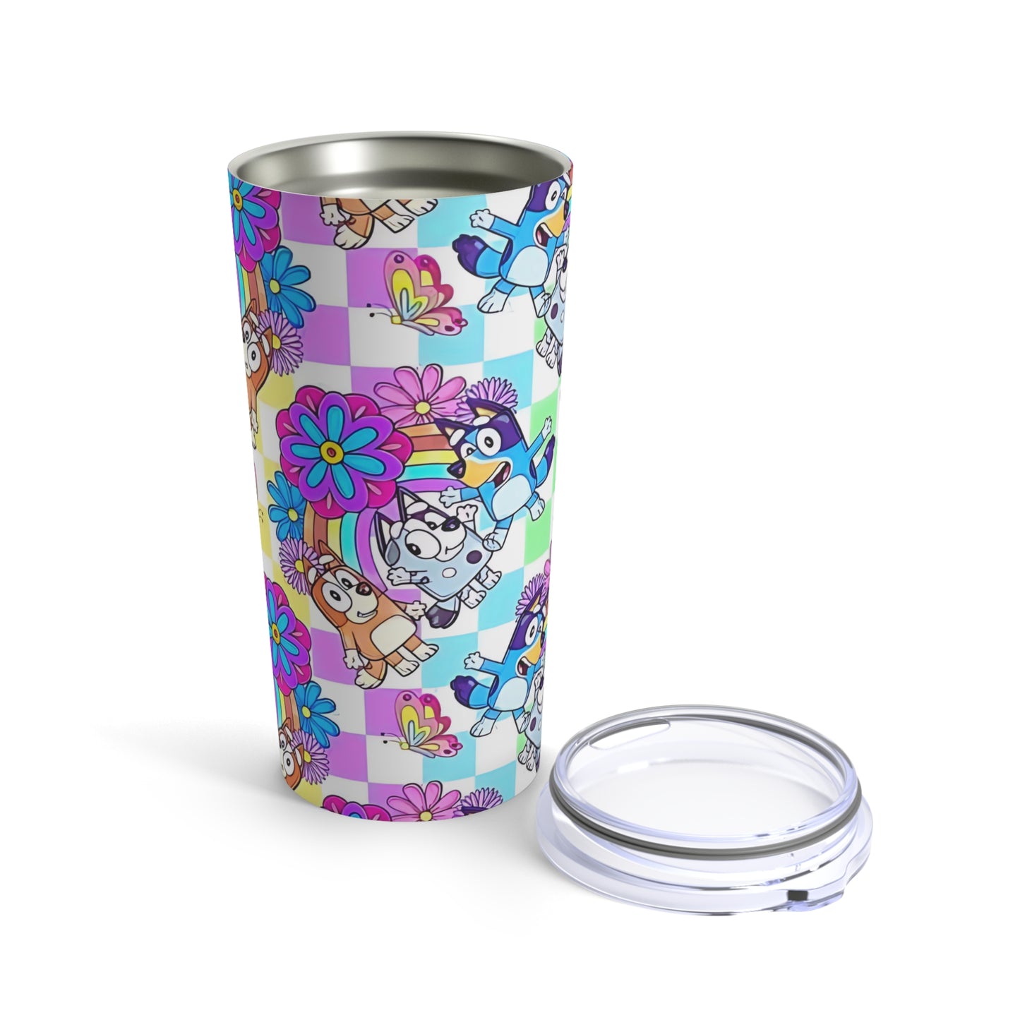 Stainless Steel Tumbler 20oz, Bluey Cartoon