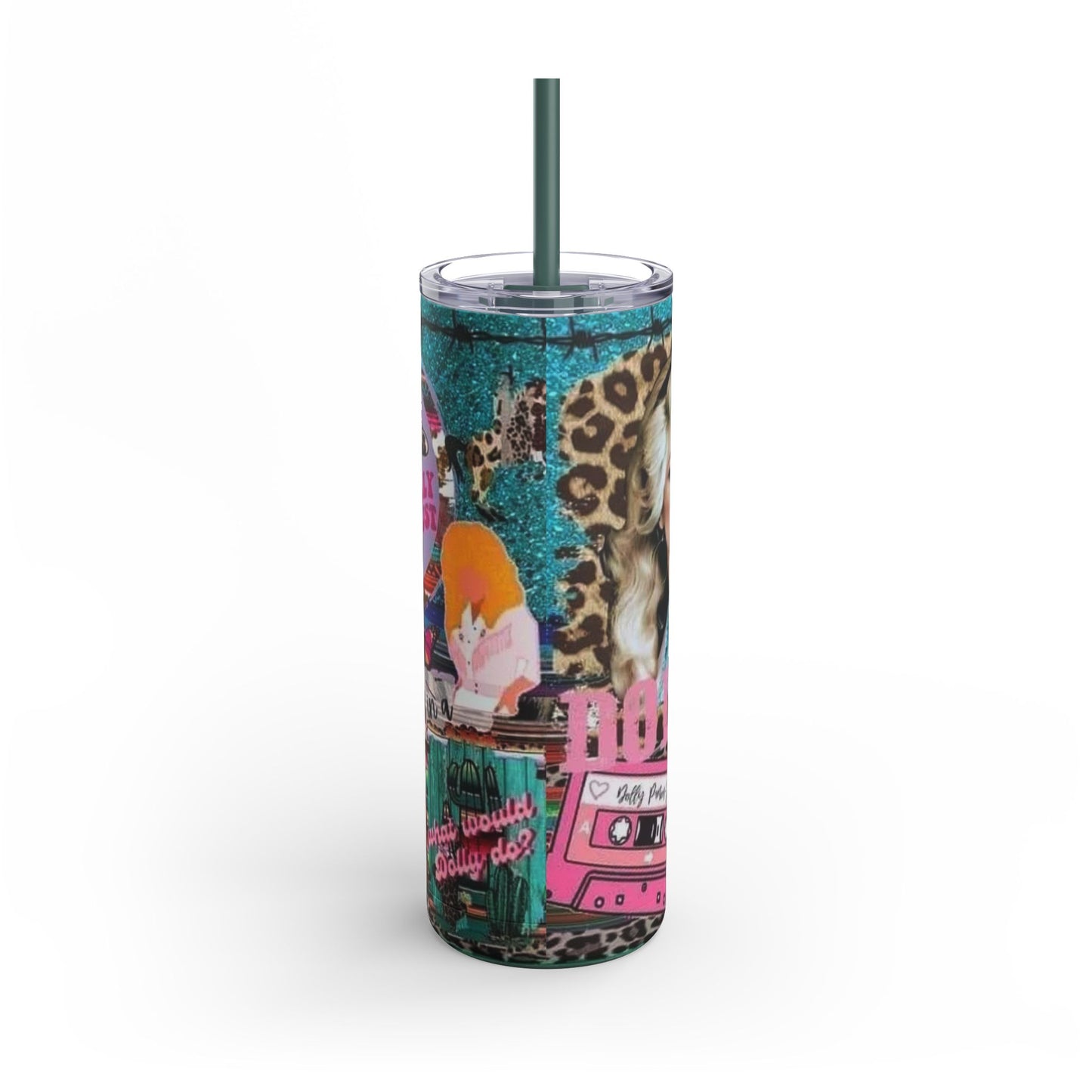 Dolly Parton Glitter Be Different Skinny Matte Tumbler, 20oz Cup