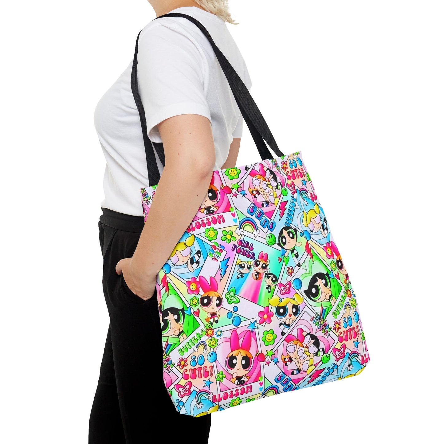 Power Puff Girls Tote Bag/ Pocket Book (3 Sizes) Christmas Gift