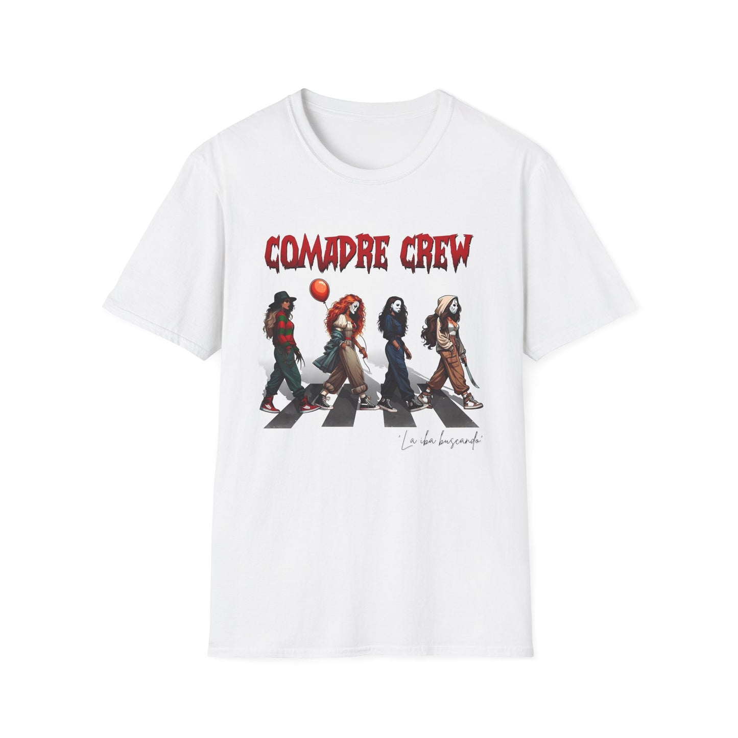 "Comadre Crew" FAFO, Latina/ Womens softstyle T-Shirt, Tee Spanish NEW