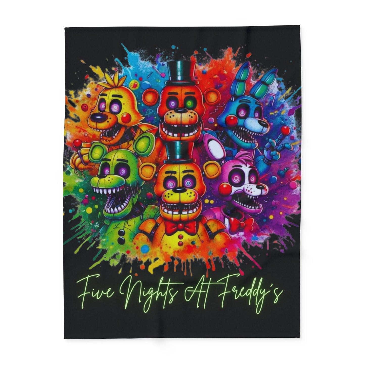 "Five Night's at Freddy's", Soft, Arctic Fleece Blanket (50x60")(60x80")