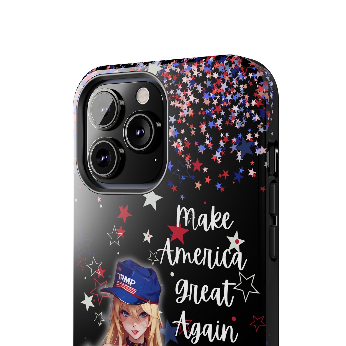 Apple iPhone, Tough Phone Case (13-15 Pro Max) Sexy Trumo Girl MAGA, New