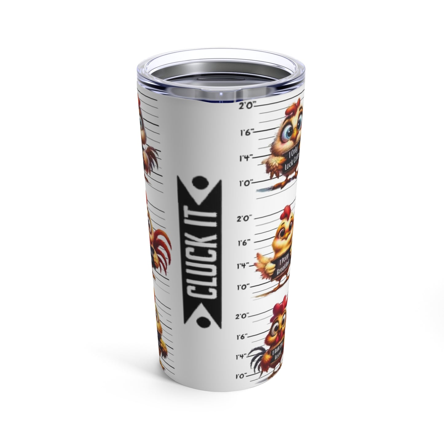 New "Cluck it" Funny Chicken Tumbler, Staiinless-Steel 20oz Cup