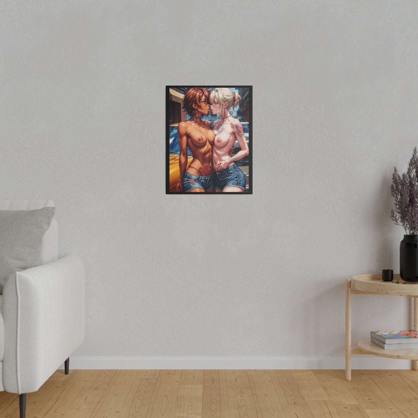 Anime Nude Adult Sexy Matte Wall Canvas 16x20" decor