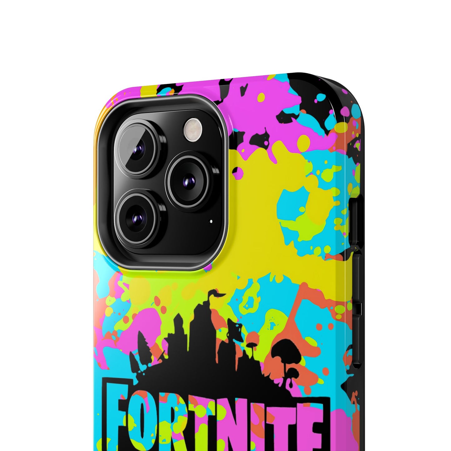 Apple iPhone Tough Phone Case (13-15 Pro Max) Splash Paint Fortnite