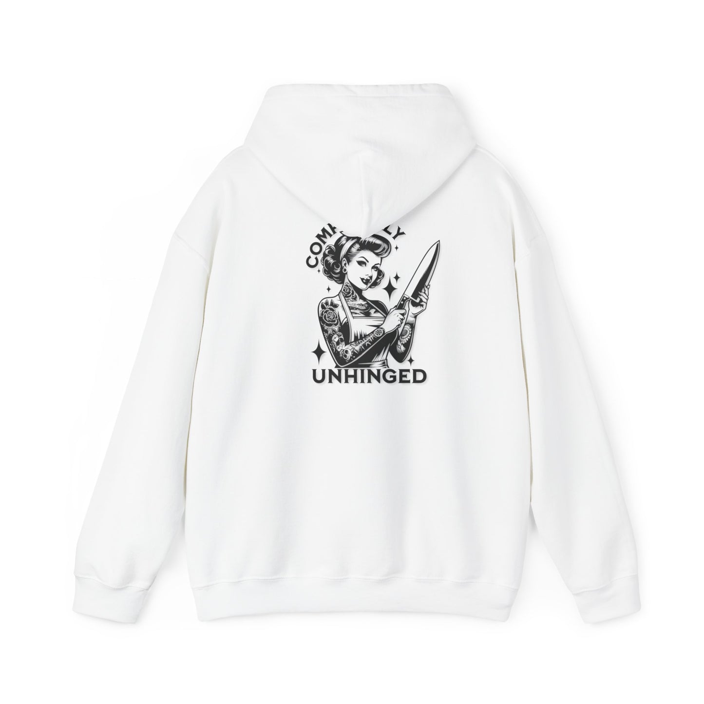 Womens "Completely Unhinged" Hoodie, Hooded Sweatshirt