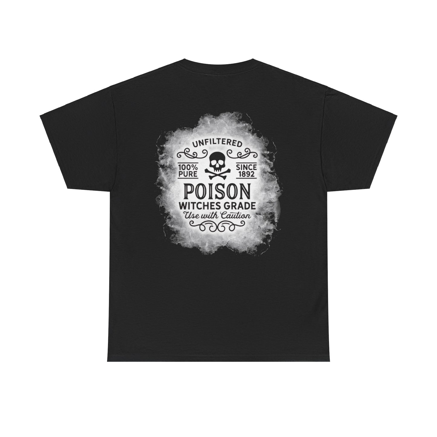 "Unfiltered Poison, Witches Grade" Black Smokey T-Shirt, Cotton Tee, NEW