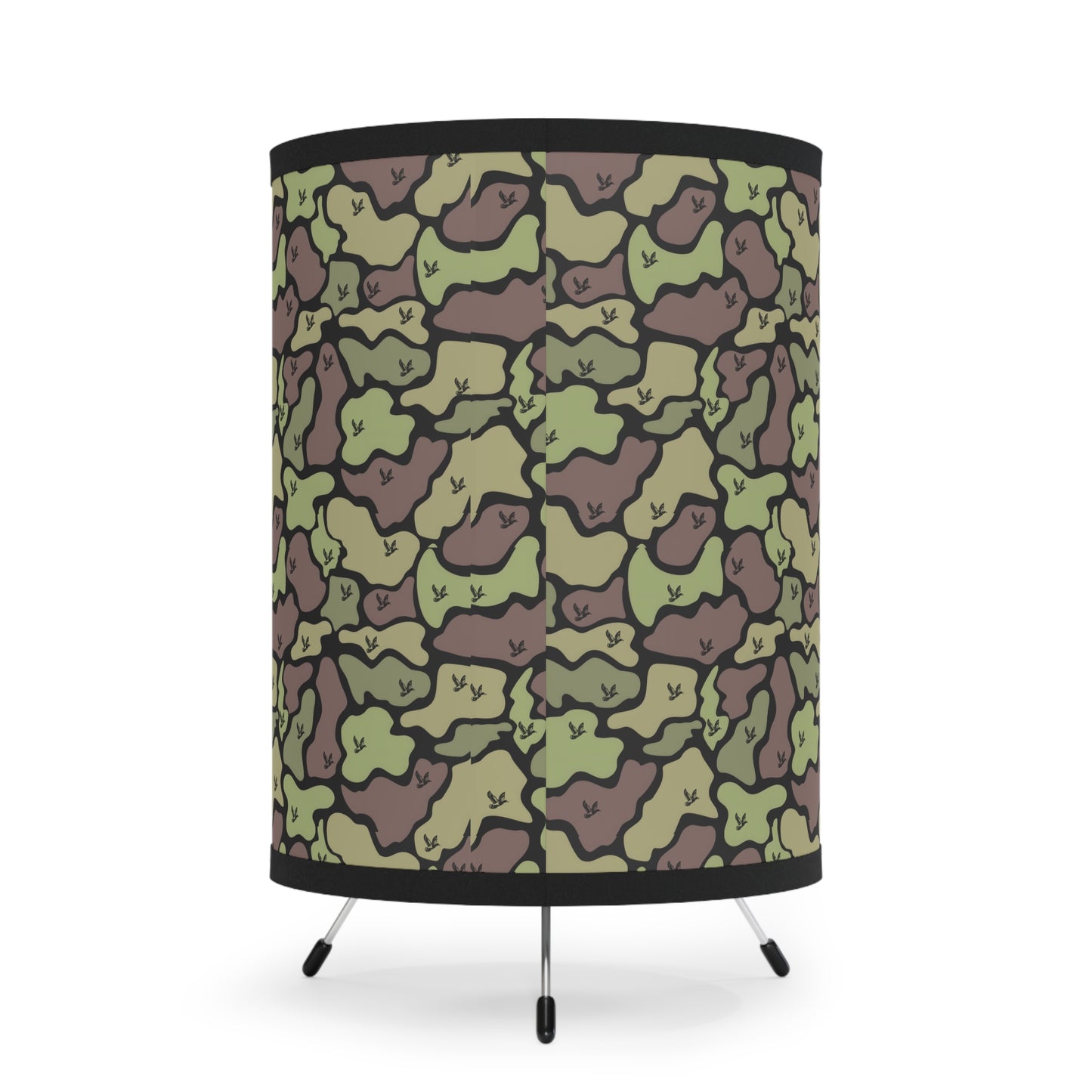 Camouflage/Mallard Duck, Hunting, Tripod Lamp with High-Res Printed Shade