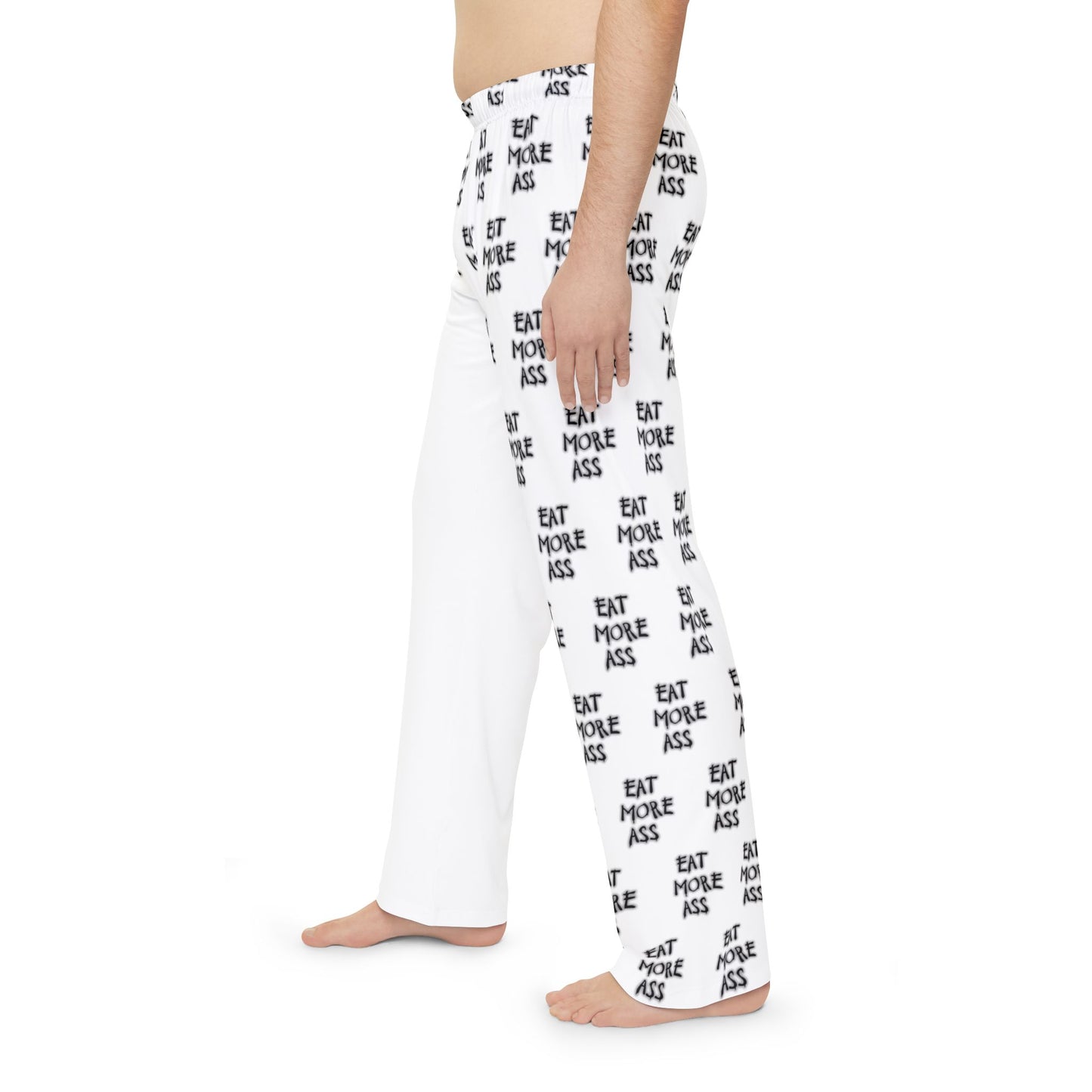 Comfy Men's Pajama Pants, "Eat More A**",  Lounge Pants