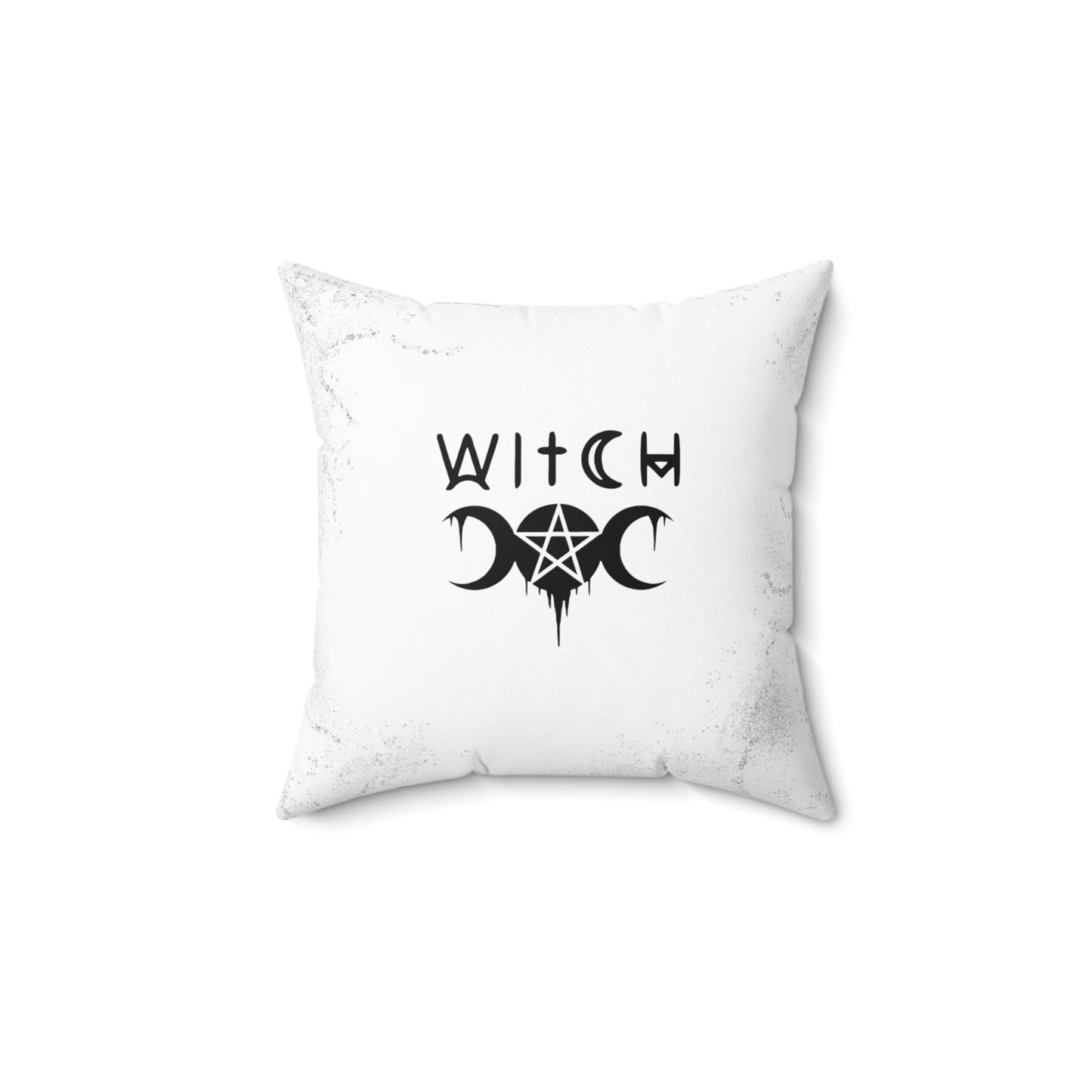 Spun Polyester Square Throw Pillow, "Not Enough Sage", Witch, 14x14"