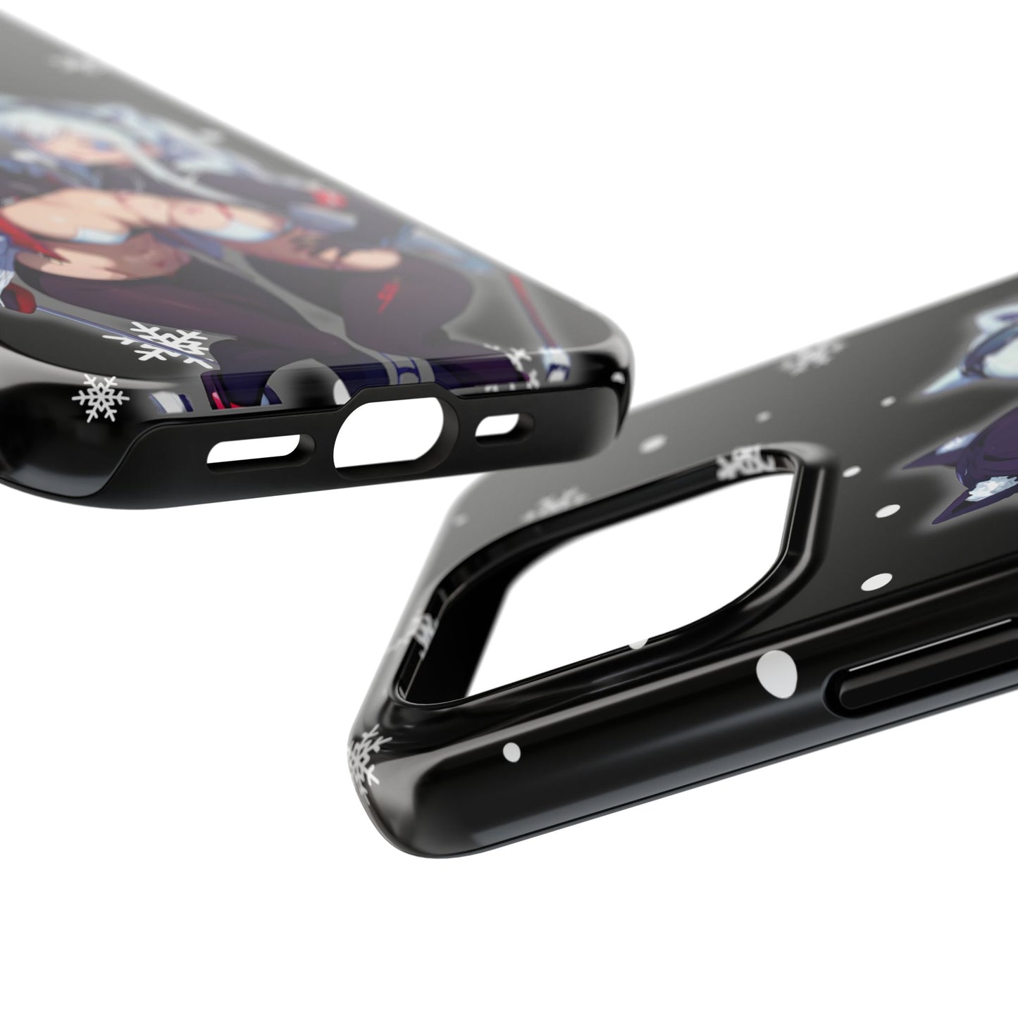 Apple iPhone (13-15 Pro Max) Tough Phone Case, Sexy Anime Girls Snow Skiing, New