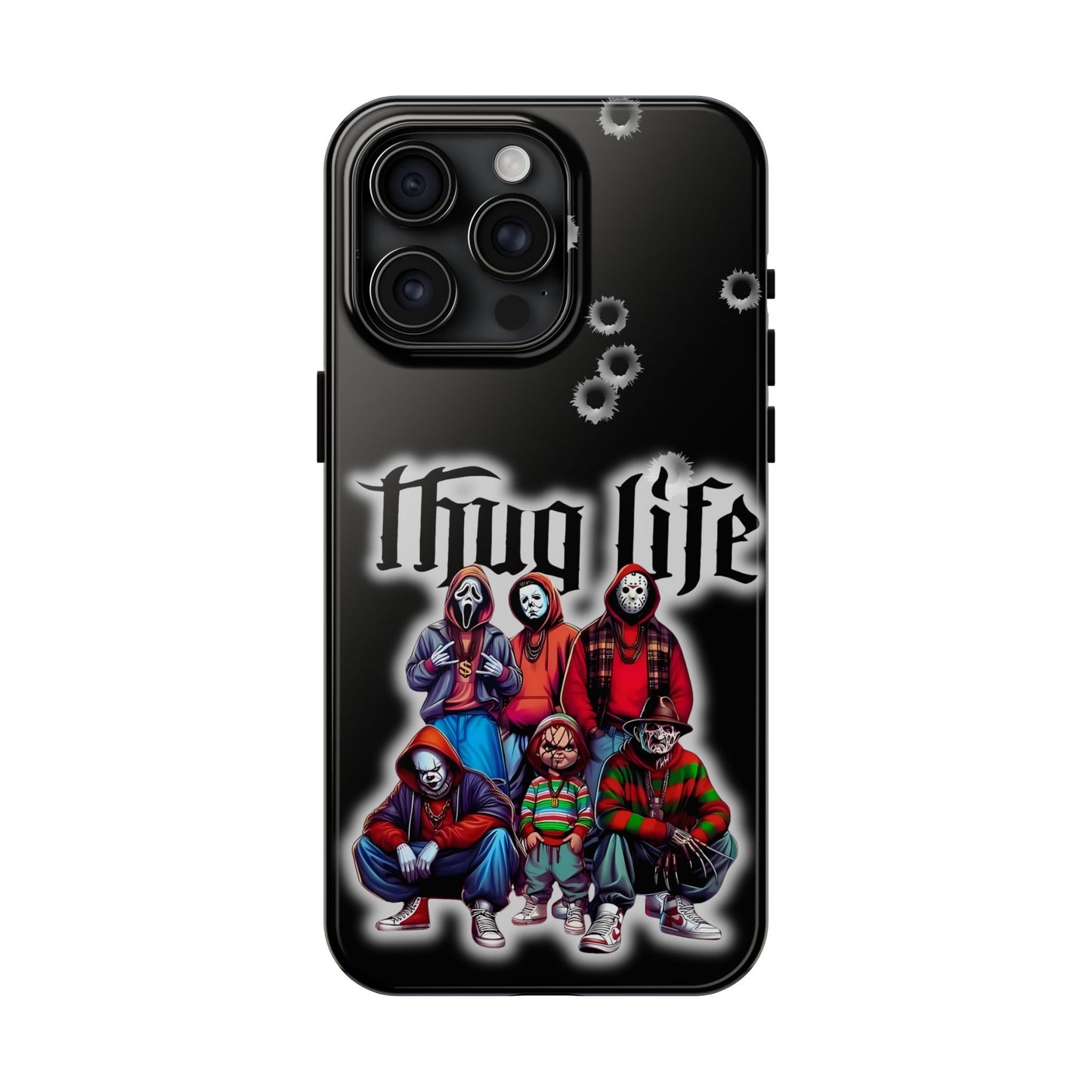 Apple iPhone, Tough Phone Case (11-15 Pro Max), Halloween, "Thug Life"