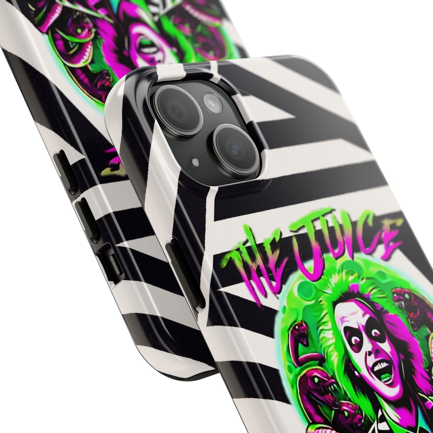 Apple iPhone Tough Case (13-15 Pro Max), Beetle Juice "The Juice Is Loose"