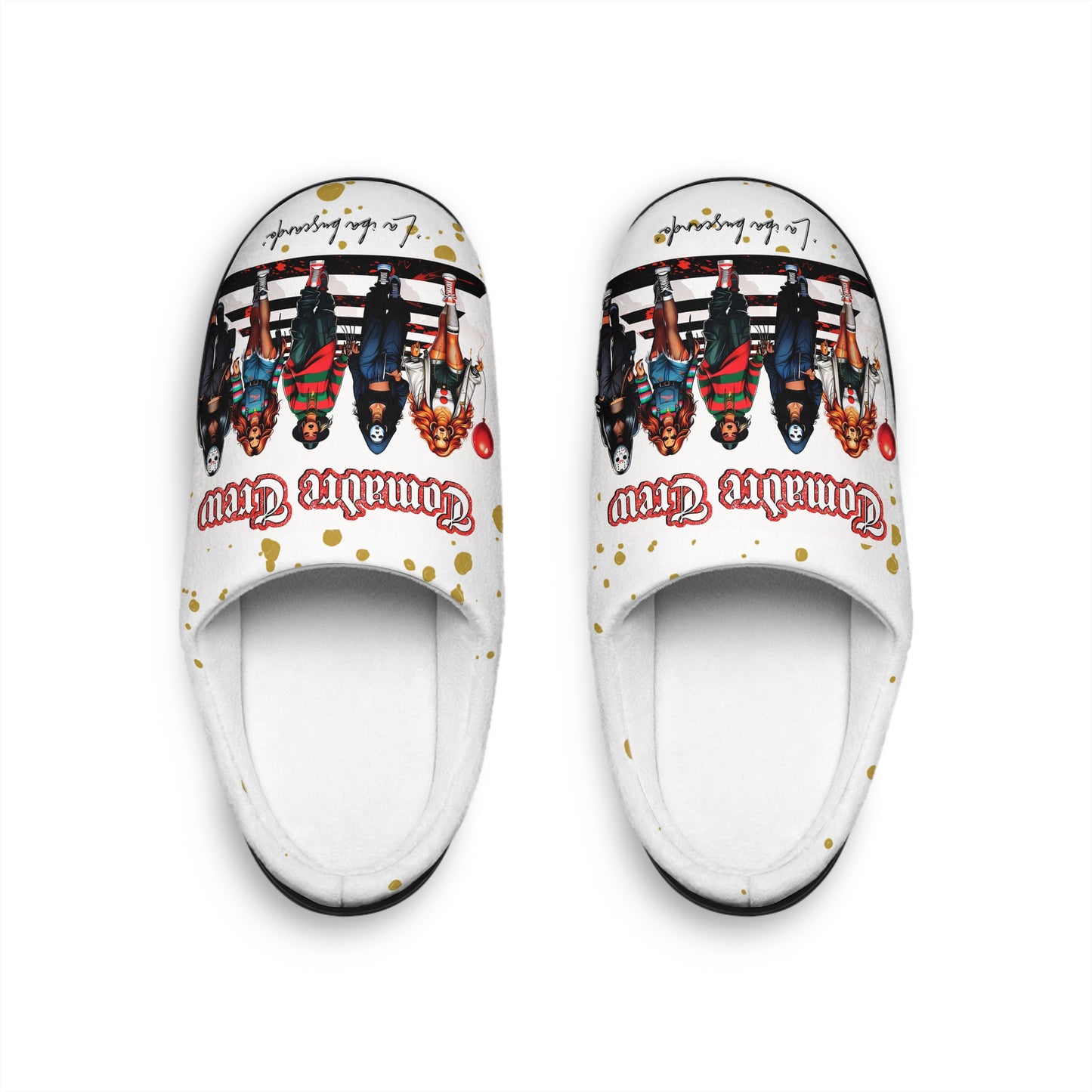 Women's/Latina Indoor Slippers, Bedroom/House Shoes, "Comadre Crew" FAFO Funny Gift