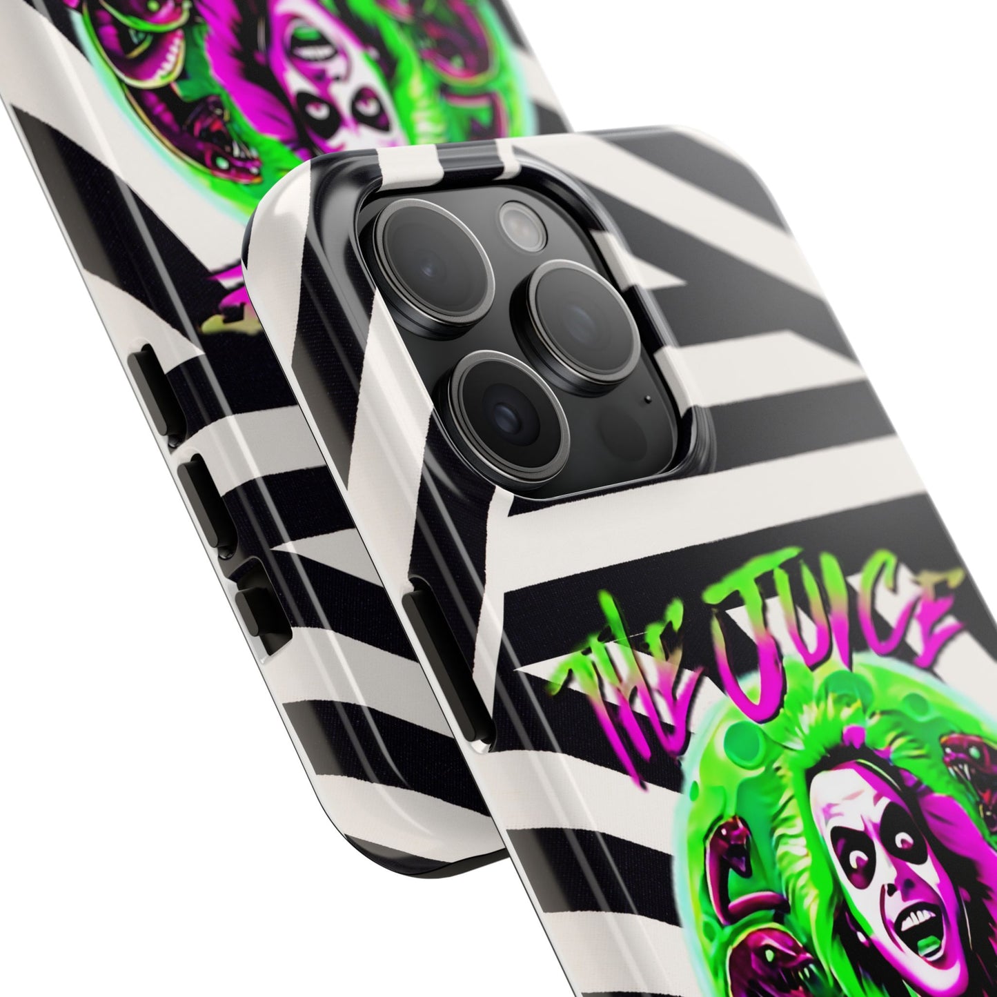 Apple iPhone Tough Case (13-15 Pro Max), Beetle Juice "The Juice Is Loose"