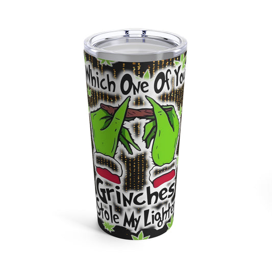 Christmas Grinch, Lighter Thief Stainless Steel 20oz Tumbler Funny