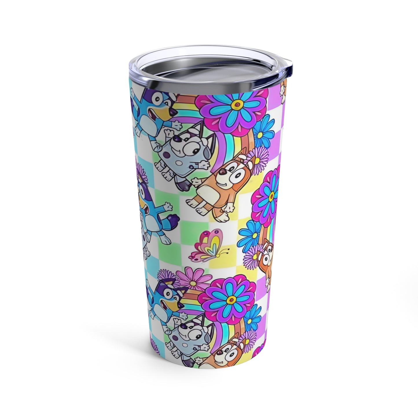 Stainless Steel Tumbler 20oz, Bluey Cartoon