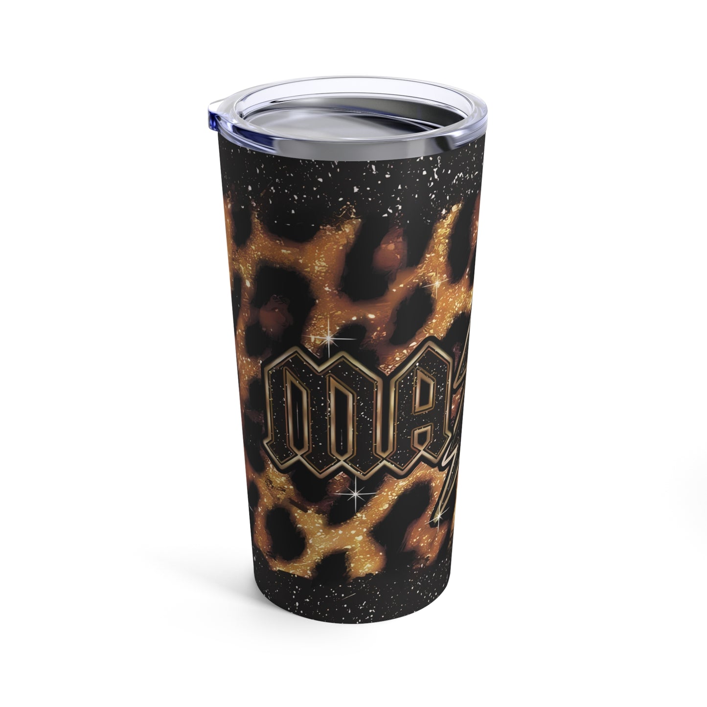 'Mama' Lightening Strike/ Leopard, Stainless Steel Tumbler 20oz Cup