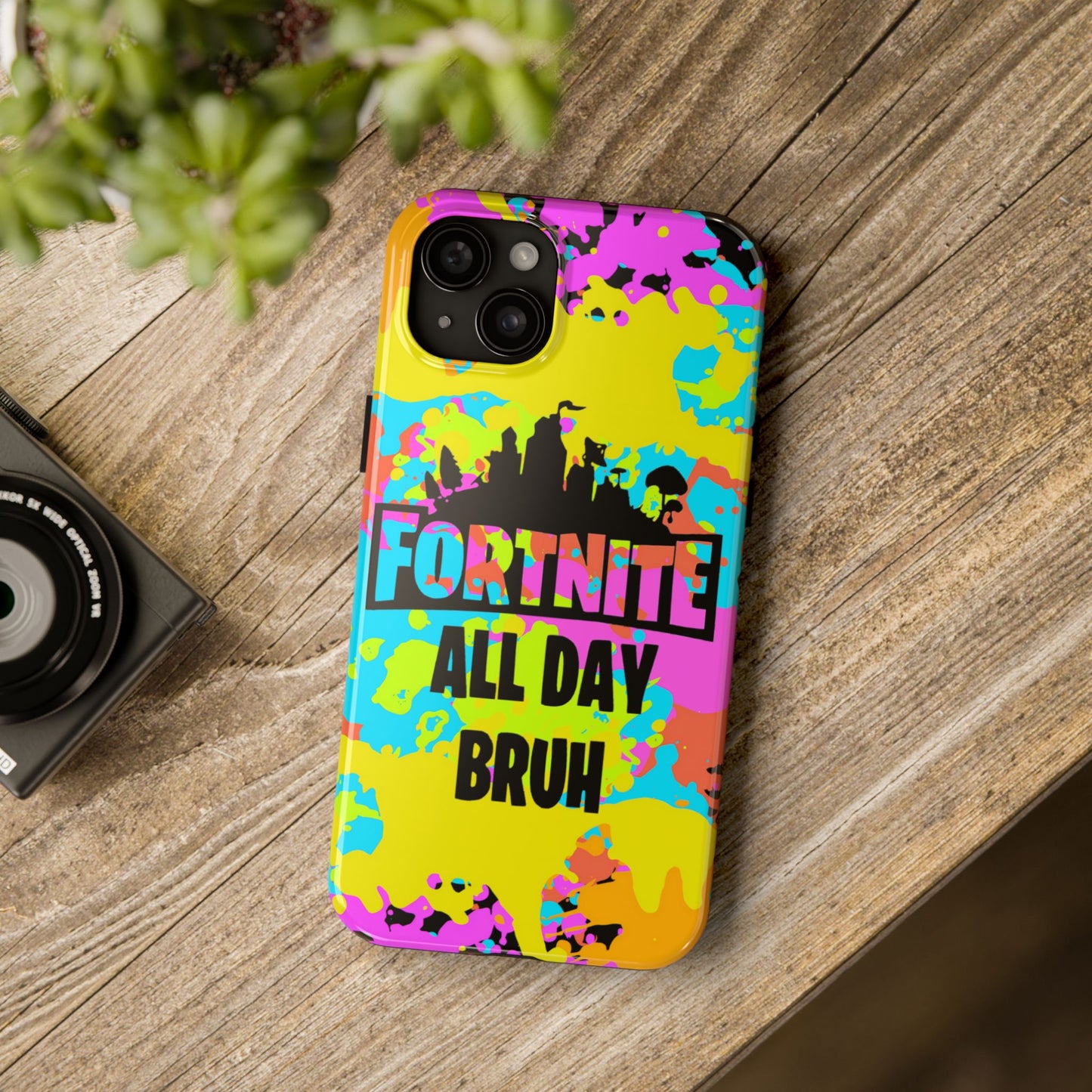 Apple iPhone Tough Phone Case (13-15 Pro Max) Splash Paint Fortnite