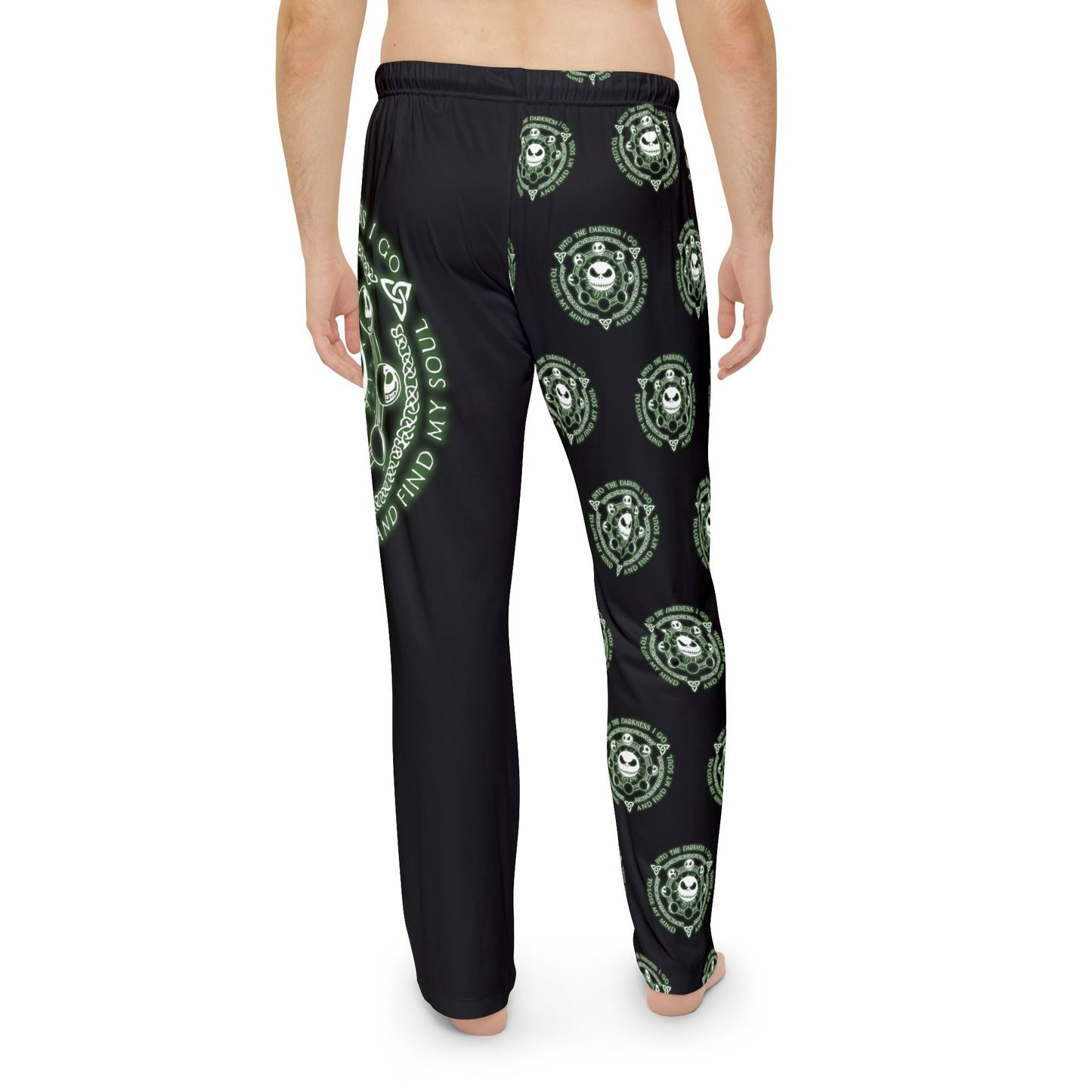 "Into The Darkness... Find My Soul" Jack Skellington, Men's Pajama Pants, Goth/Punk Sleepware