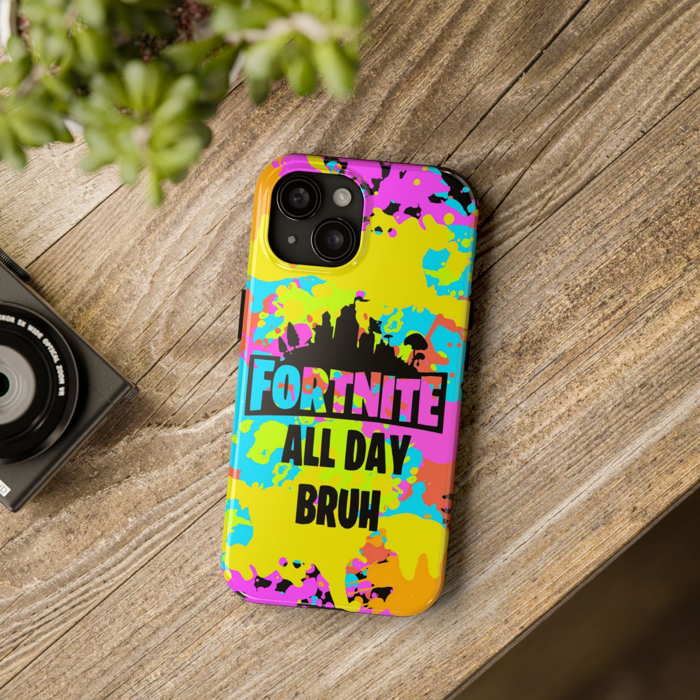 Apple iPhone Tough Phone Case (13-15 Pro Max) Splash Paint Fortnite