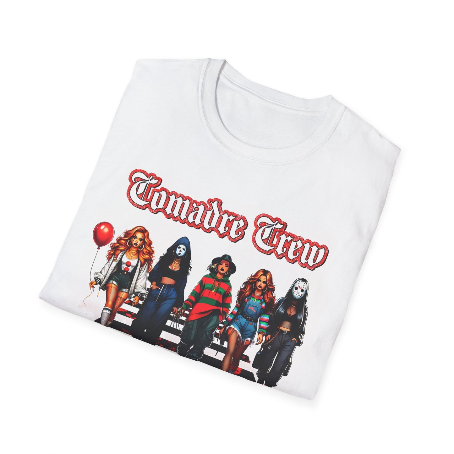 "Comadre Crew" FAFO,  Latina/ Womens Soft style T-Shirt, Spanish Girl Friends Tee