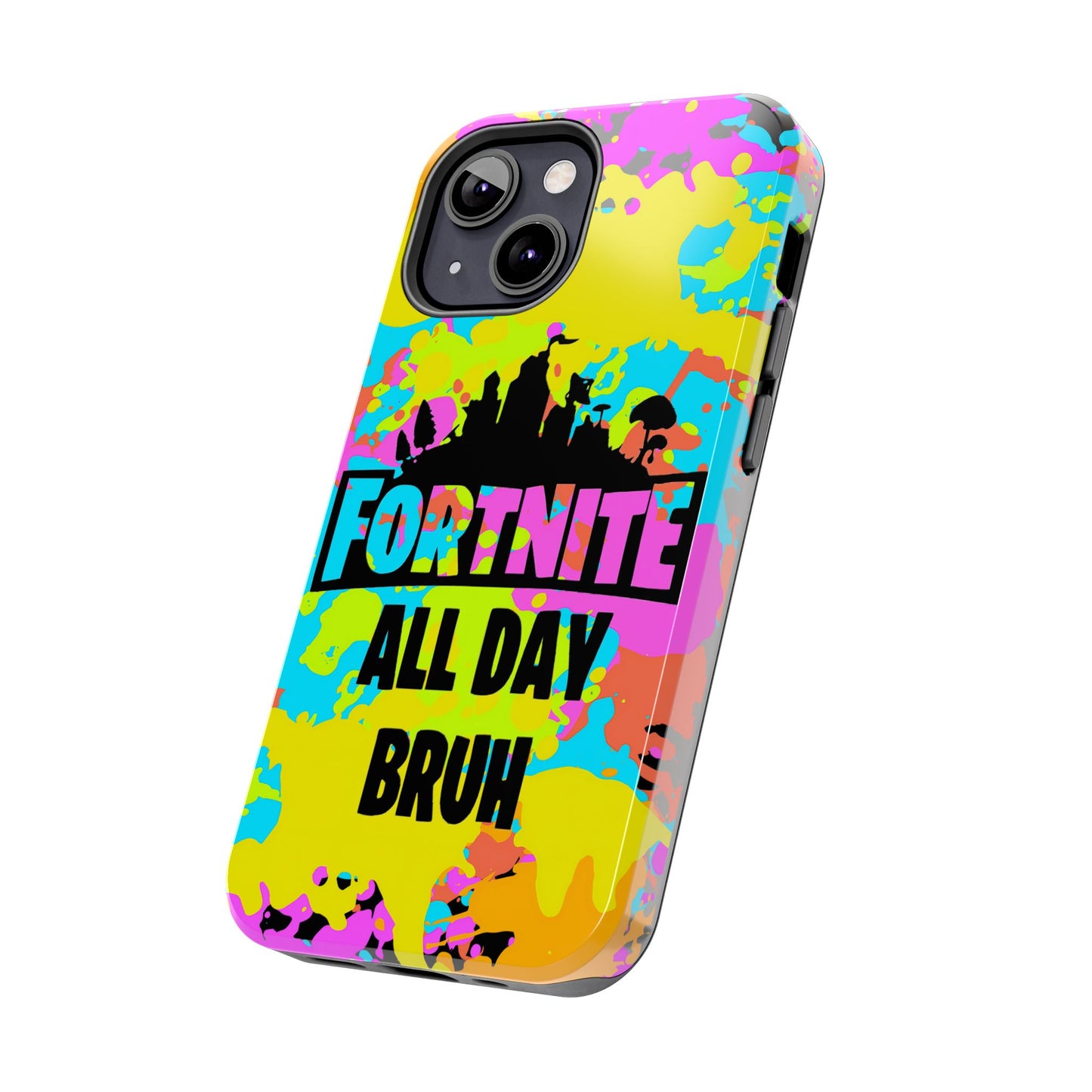 Apple iPhone Tough Phone Case (13-15 Pro Max) Splash Paint Fortnite