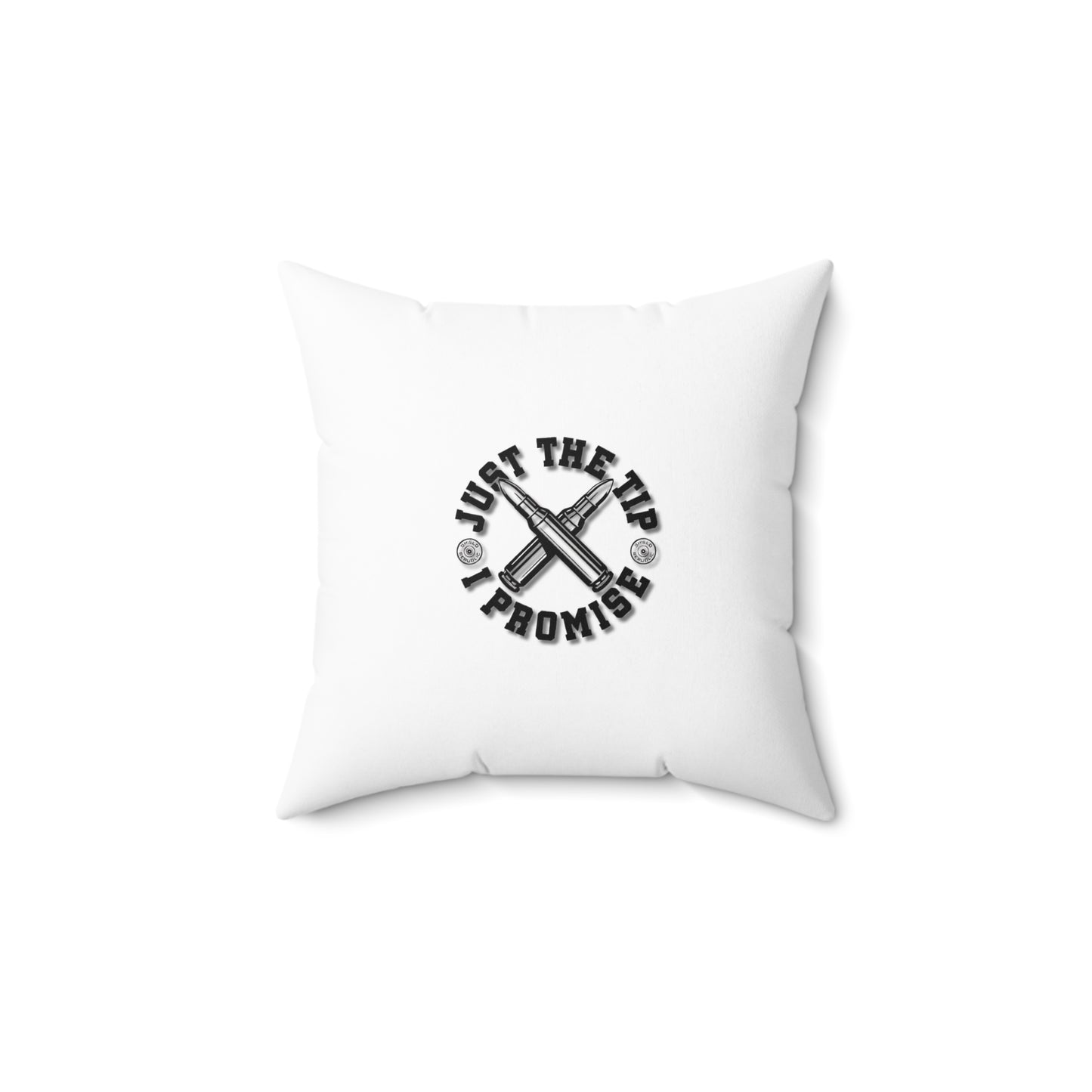 New, Throw Pillow. "Just The Tip...", Spun Polyester Square Pillow (14x14)