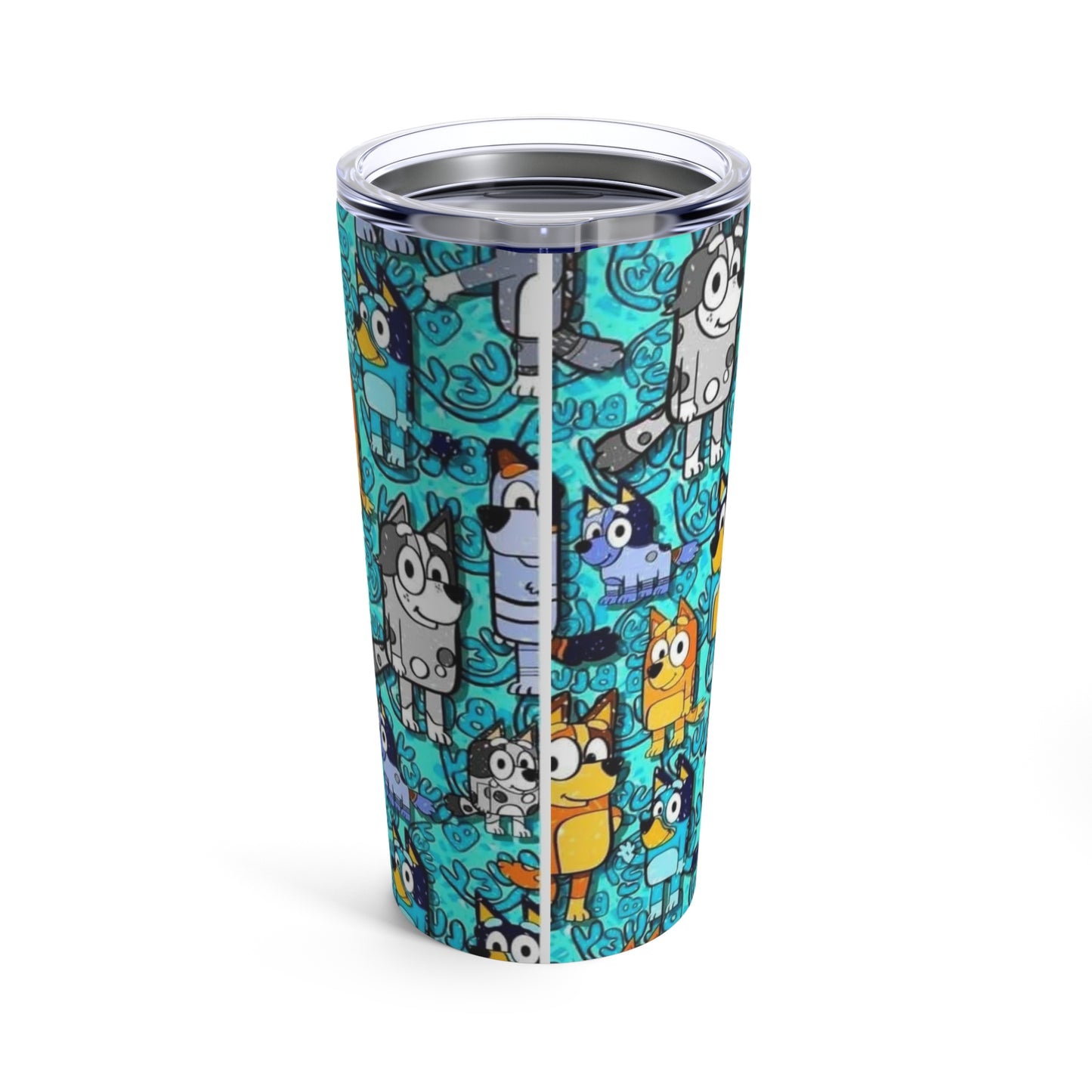 "Mama" Bluey Family Cartoon Tumbler, 20oz Insulated Stainless-Steel Cup