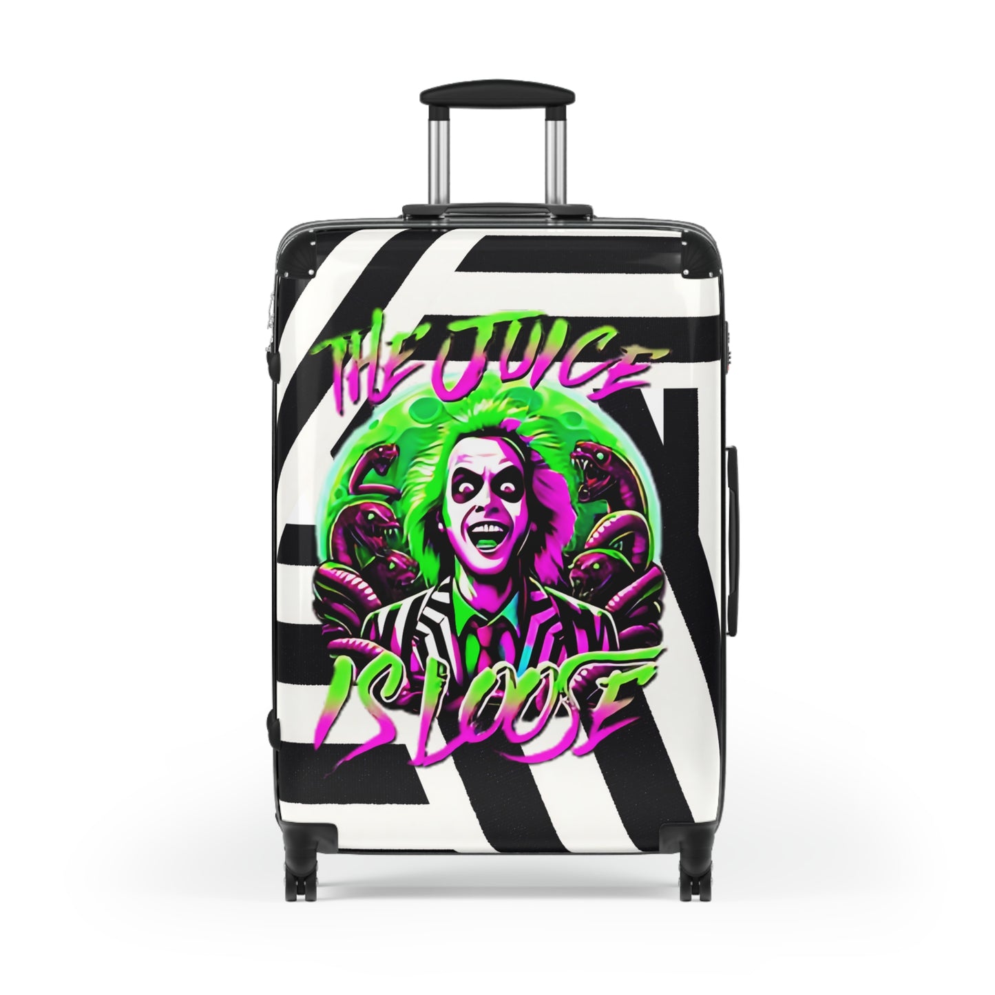 Beetlejuice Travel Suitcase with Lock, "The Juice Is Loose" (3 Sizes)