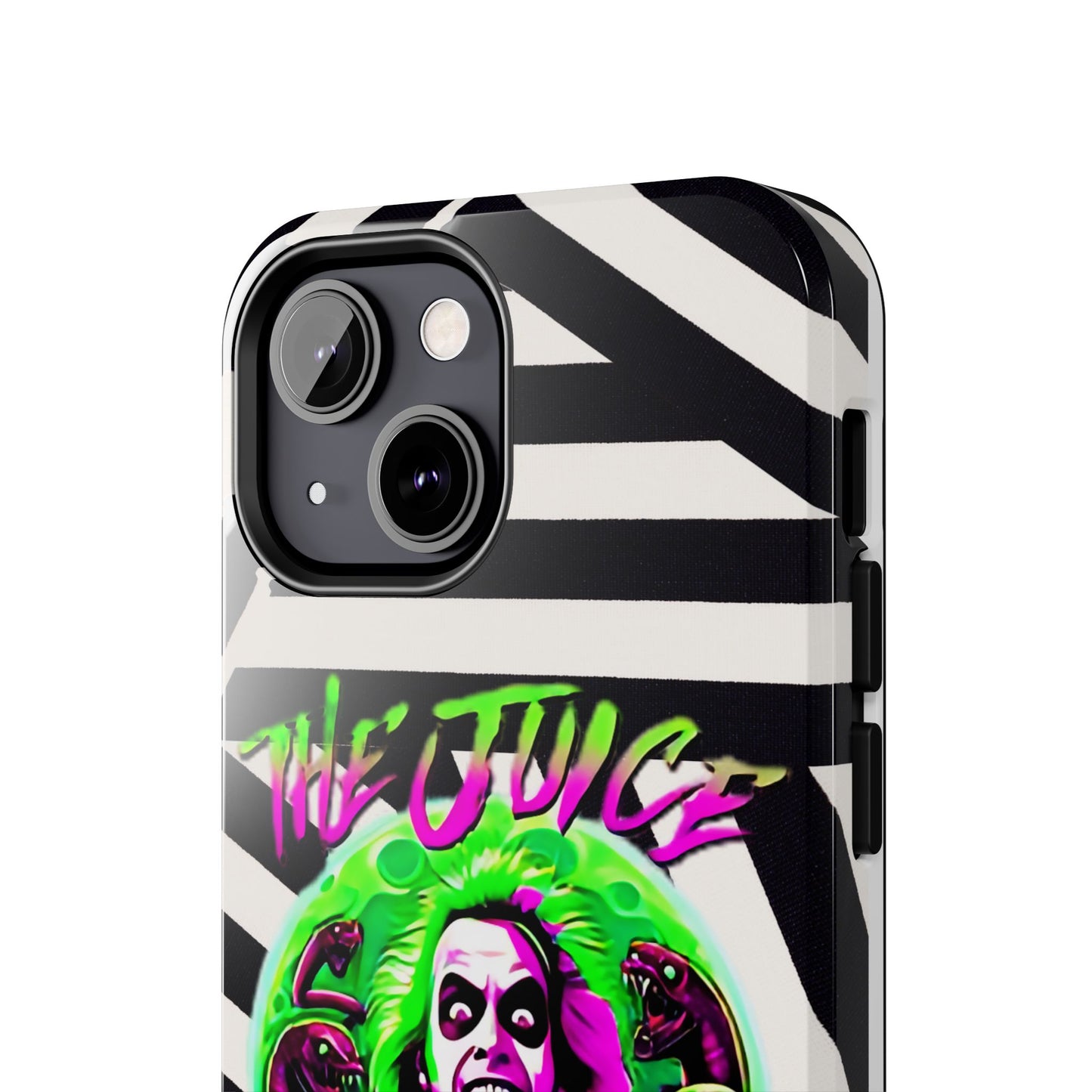 Apple iPhone Tough Case (13-15 Pro Max), Beetle Juice "The Juice Is Loose"