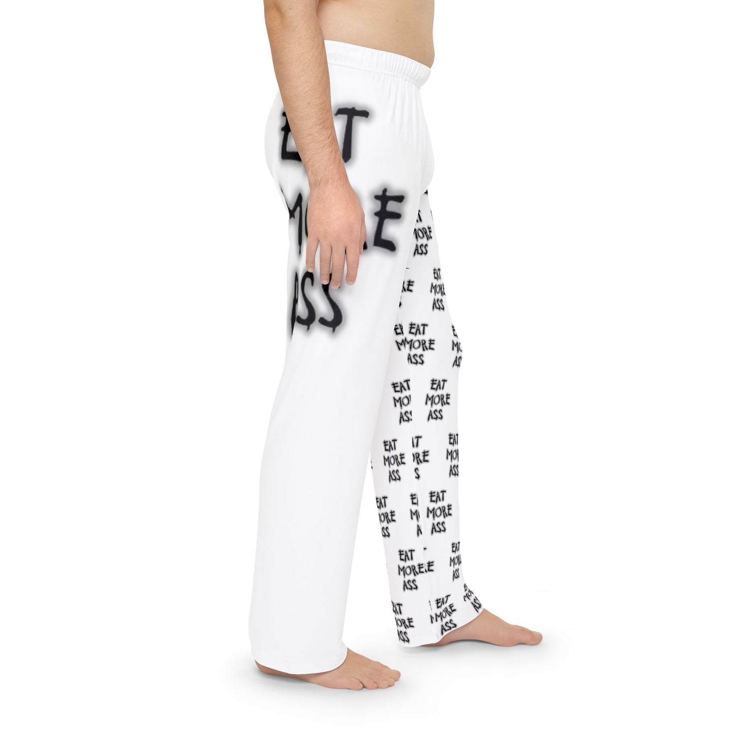 Comfy Men's Pajama Pants, "Eat More A**",  Lounge Pants