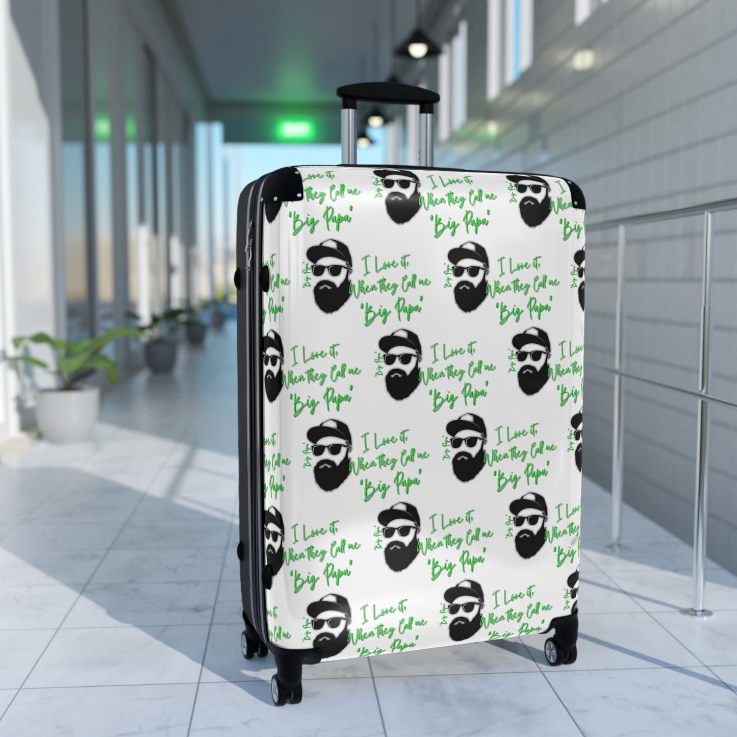 Hardshell Travel Suitcases (3 Sizes) "Love It When They Call Me Big Papa" Fun/ Vacation