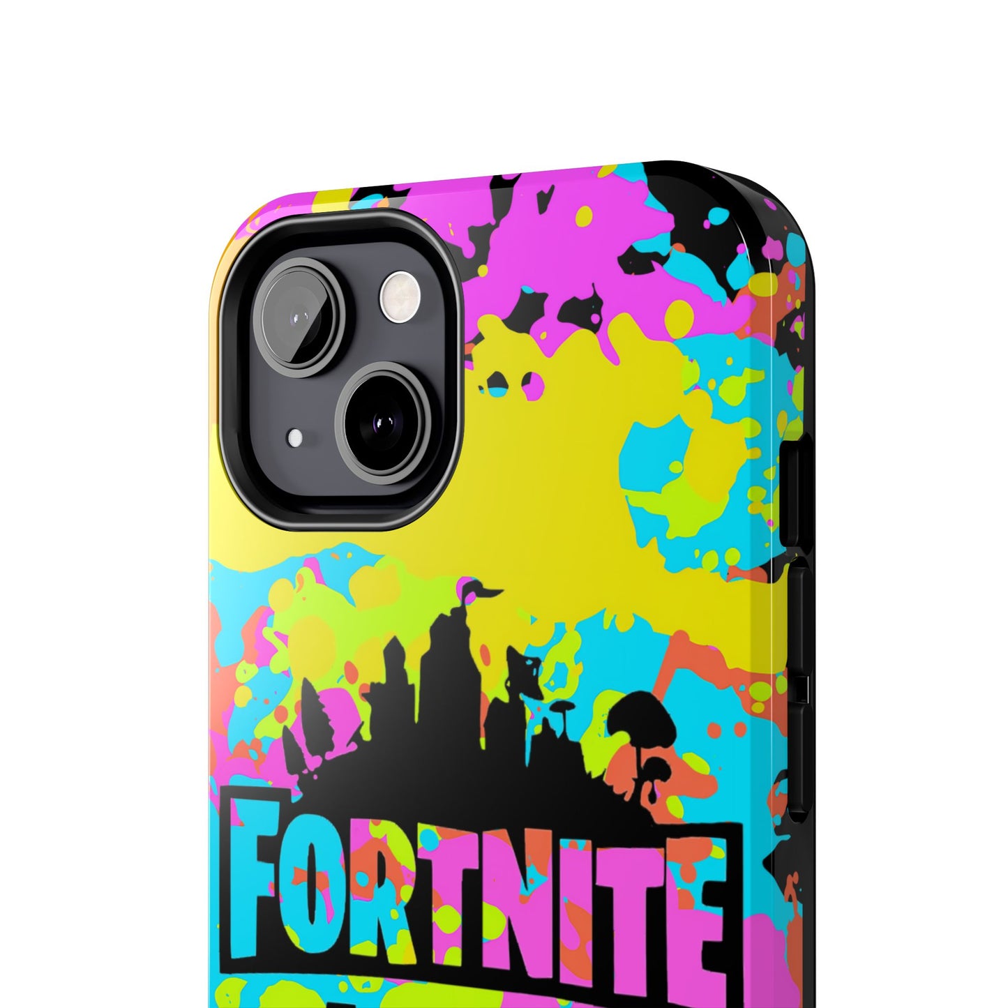 Apple iPhone Tough Phone Case (13-15 Pro Max) Splash Paint Fortnite