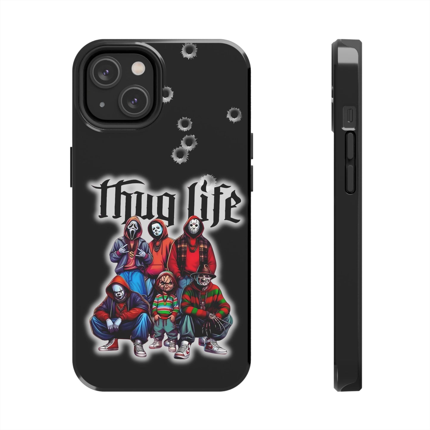 Apple iPhone, Tough Phone Case (11-15 Pro Max), Halloween, "Thug Life"