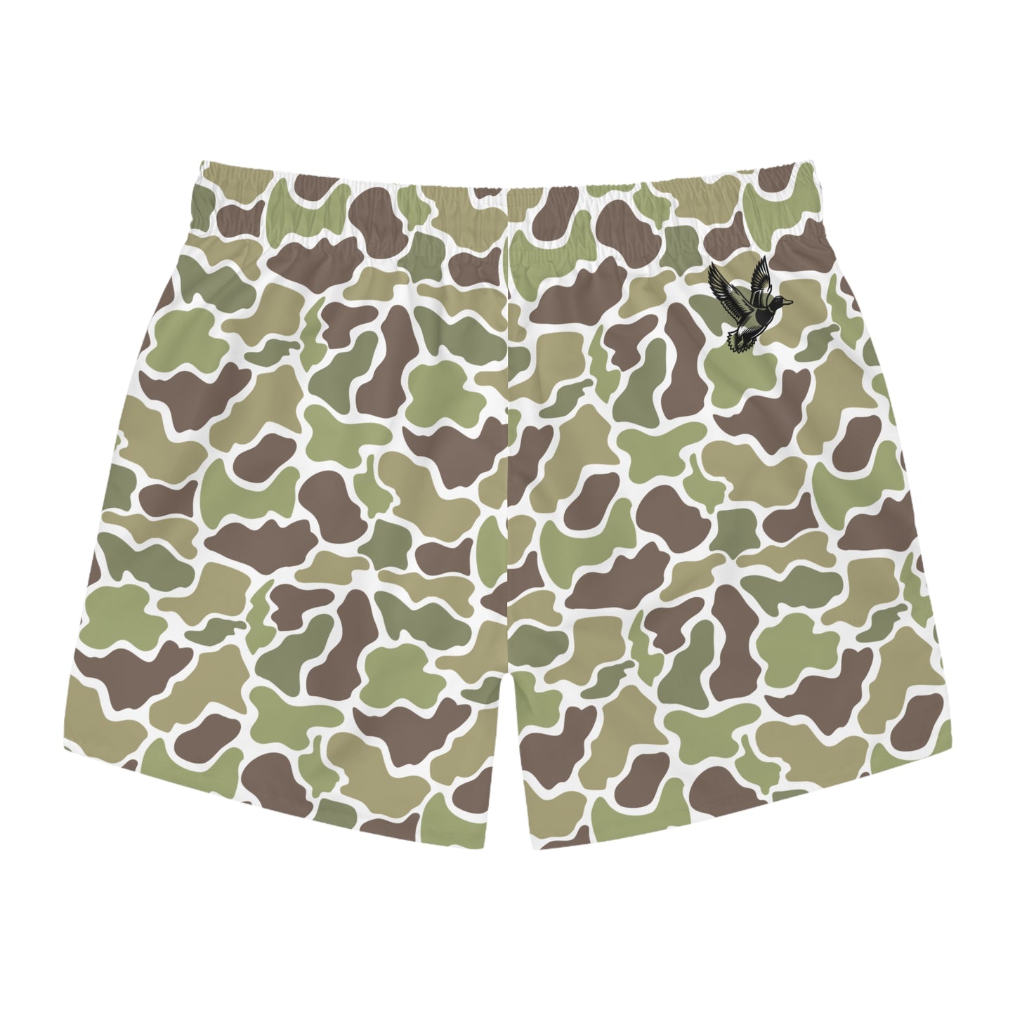 Men's Camouflage Swimming Trunks, Old School Camo, Mallard Duck.. Hunting/Fishing