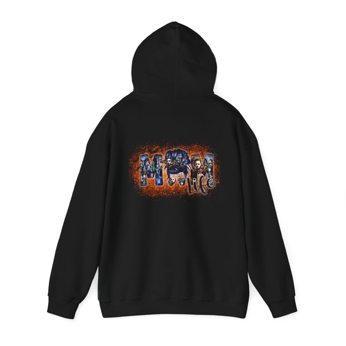 "Mom Life" Hoodie, Halloween Characters, Heavy Blend Hooded Sweatshirt