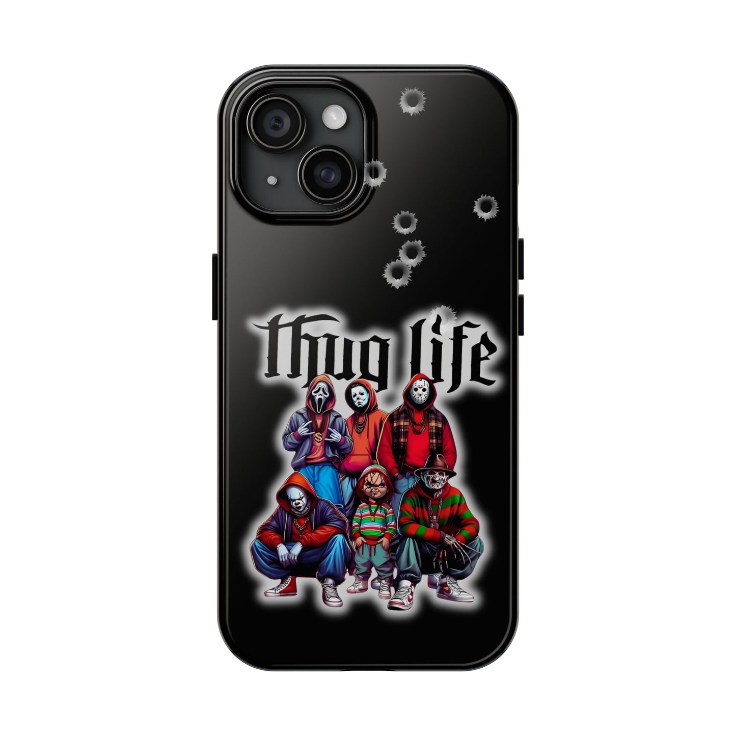 Apple iPhone, Tough Phone Case (11-15 Pro Max), Halloween, "Thug Life"