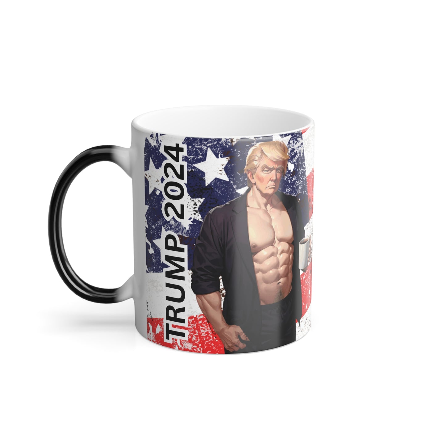 Trump 2024 "Daddys ready for Coffee" Funny Gift Color Morphing Coffee Mug, 11oz