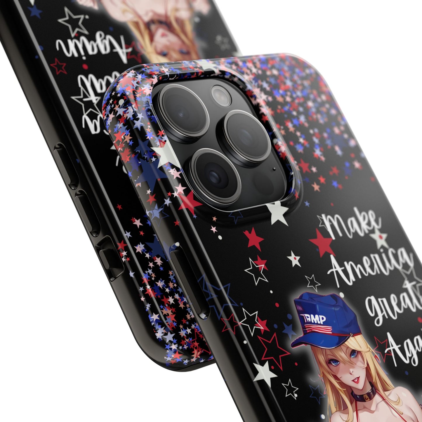 Apple iPhone, Tough Phone Case (13-15 Pro Max) Sexy Trumo Girl MAGA, New